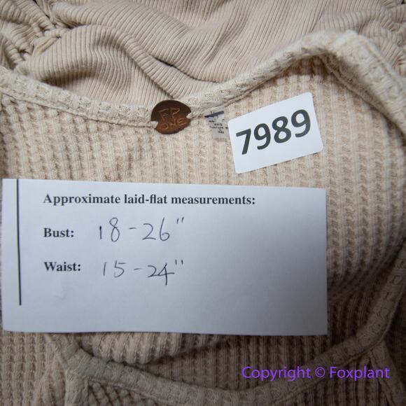 New! Free People FP One Katya Thermal Tank mini Dress cream, size L - Picture 10 of 12